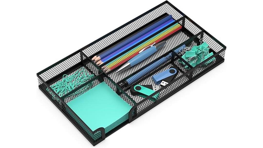 small metal mesh drawer organizer