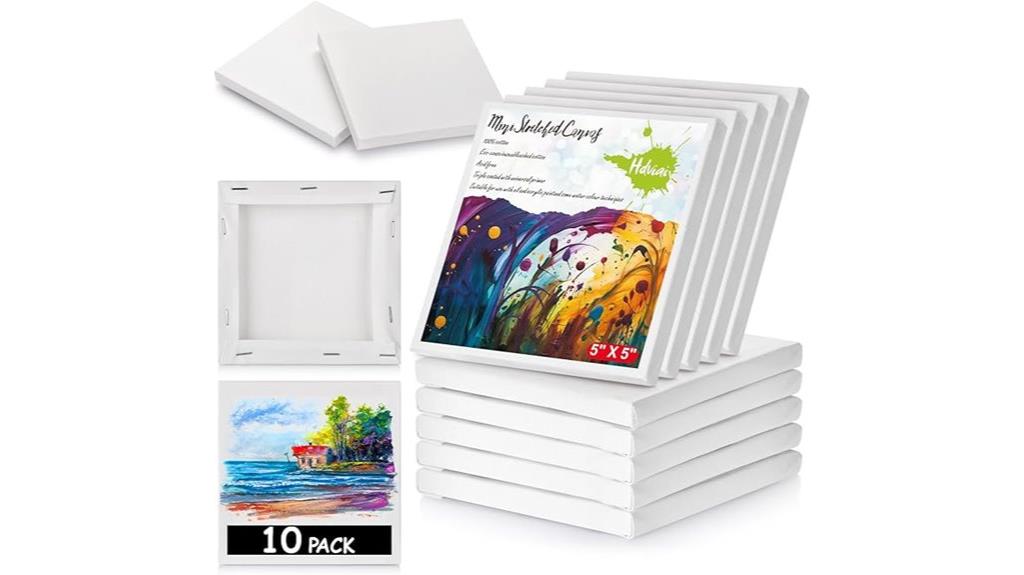 small painting canvases set
