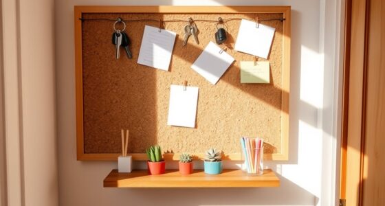 small space cork organizer