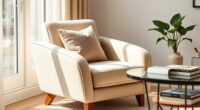 small stylish comfortable armchairs