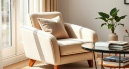 small stylish comfortable armchairs