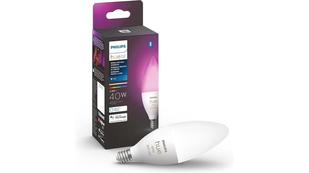 smart candle shaped led bulb