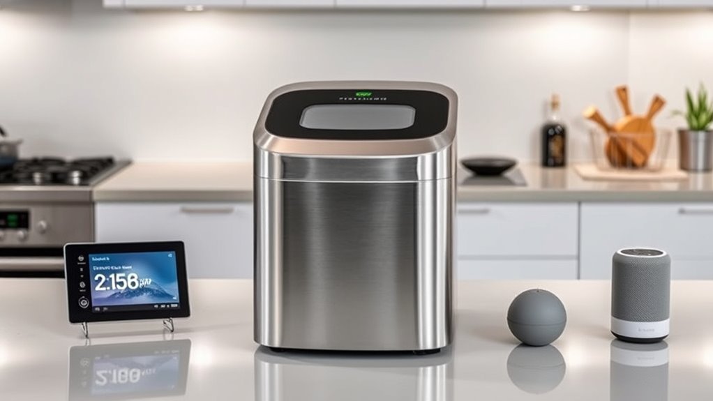 smart compact voice controlled ice