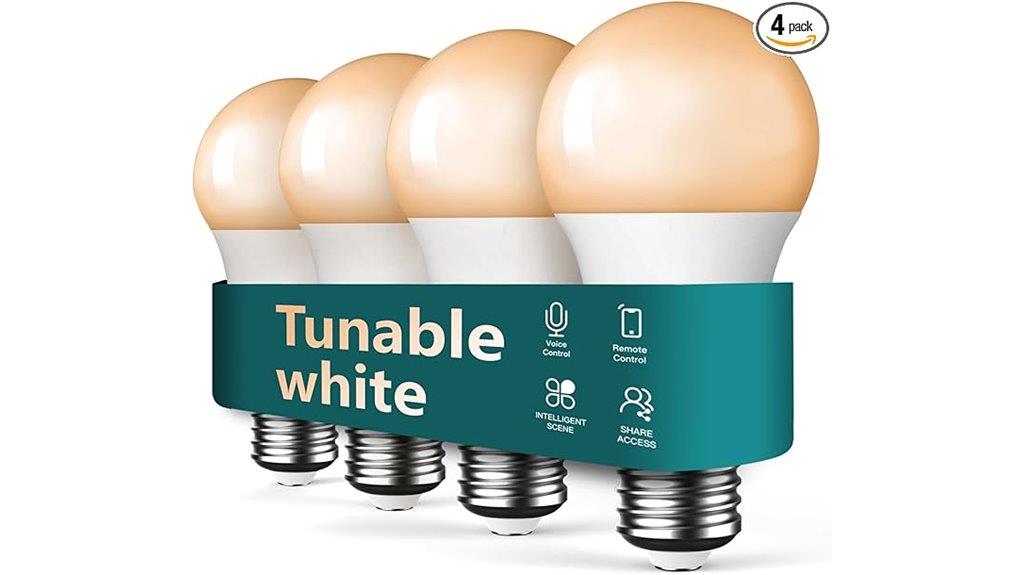 smart dimmable white bulbs