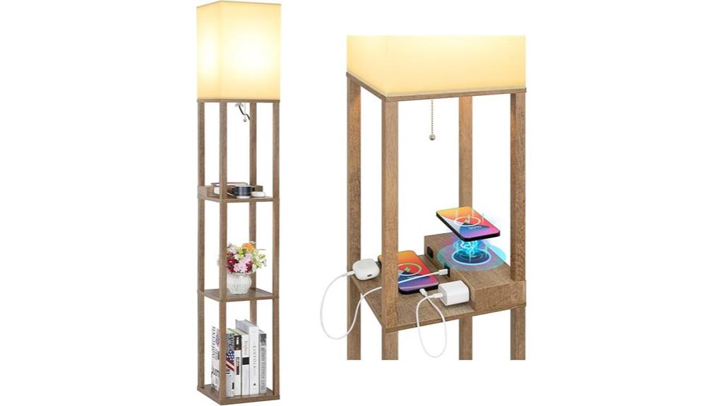smart floor lamp with charging