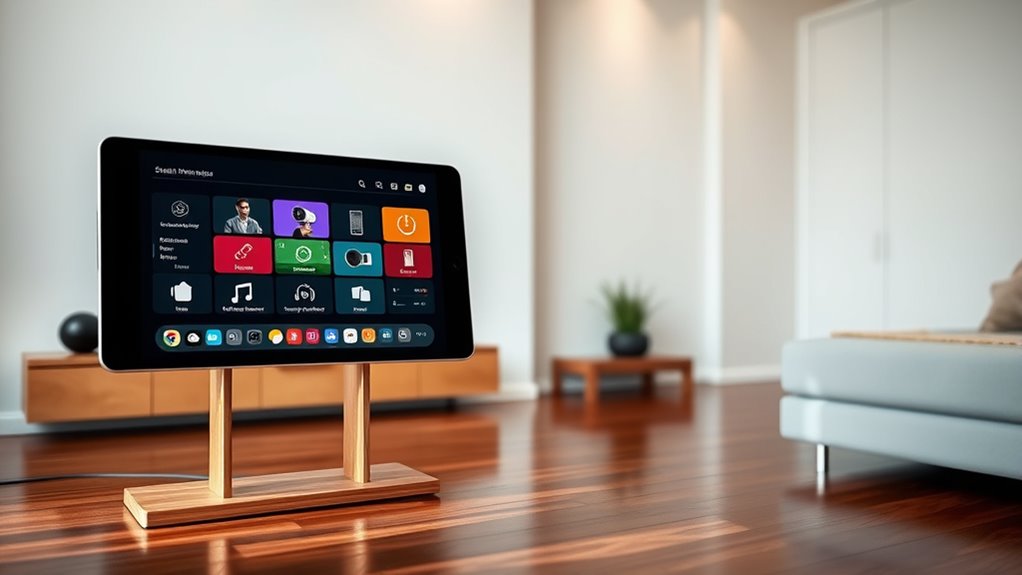 smart home tablet dashboard