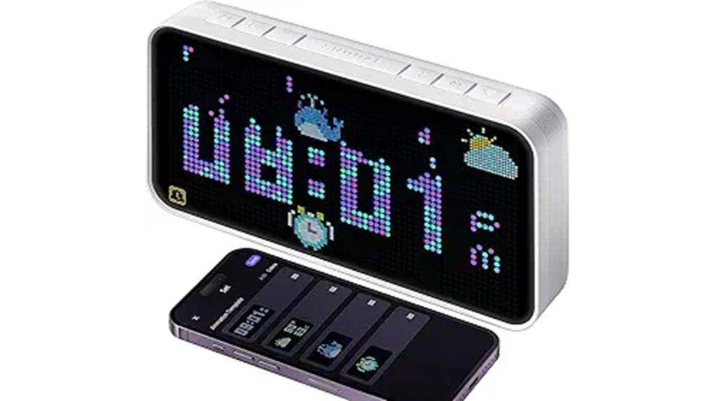 smart led dot clock