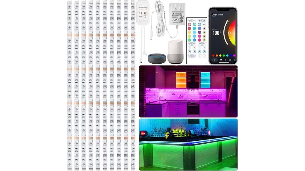 smart rgb under cabinet lighting