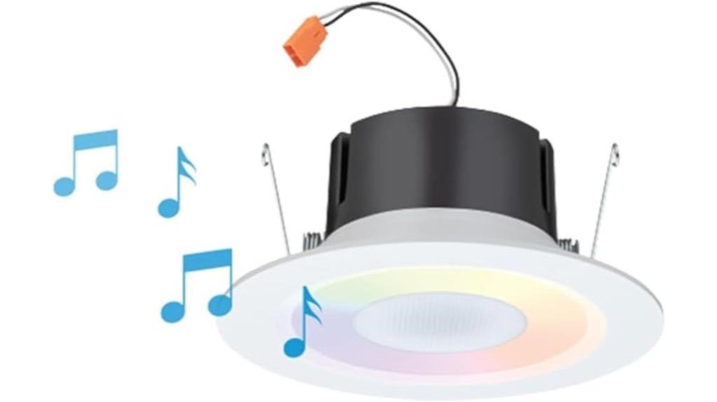 smart rgbw recessed speaker