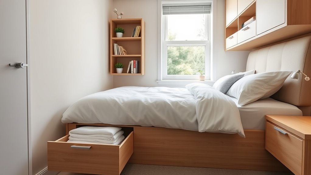 smart small bedroom storage