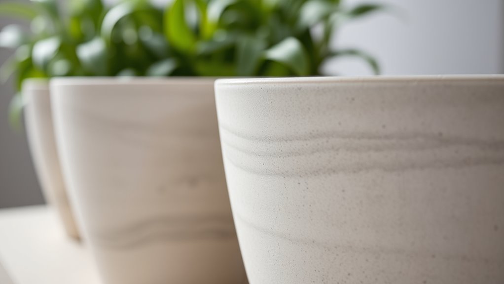 smooth textured polished finish