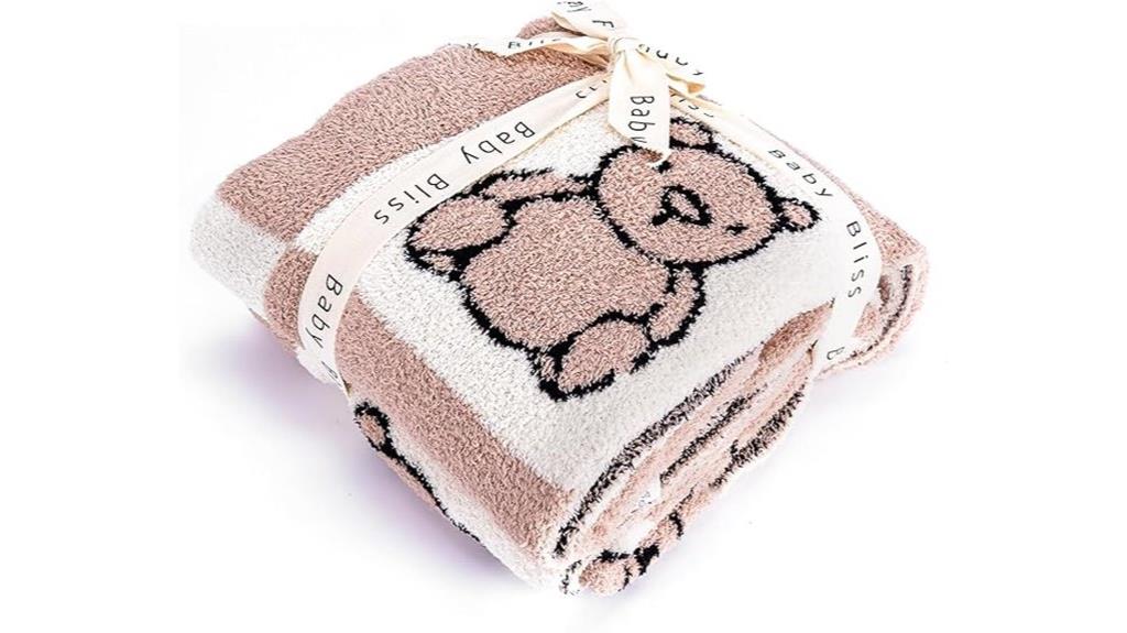 soft microfiber teddybear blanket