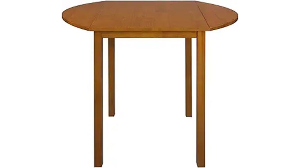 solid wood drop leaf table