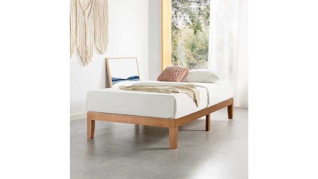 solid wood platform bed