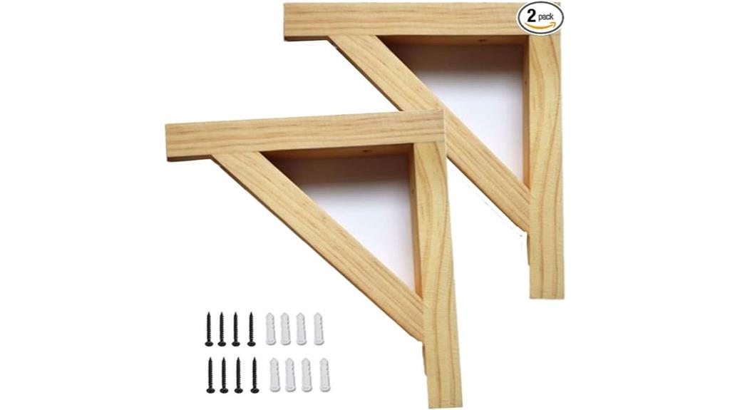 solid wood wall brackets