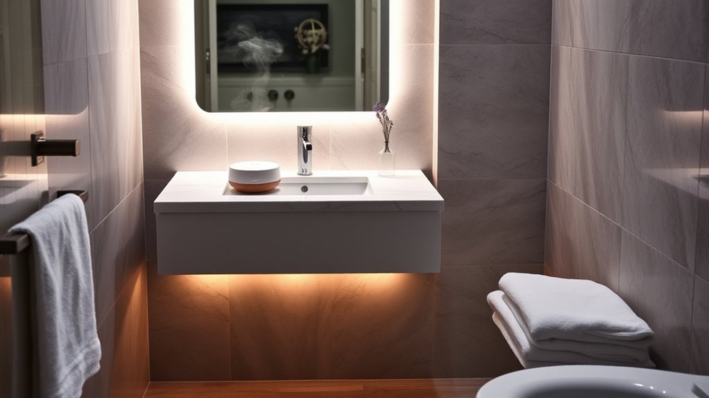 soothing lighting and scents