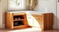 space saving entryway benches