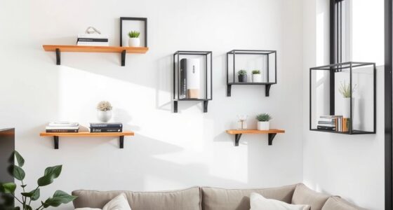 space saving stylish wall shelves