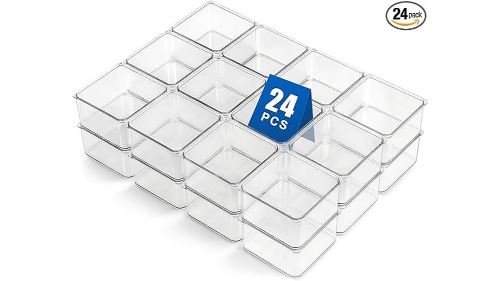 stackable clear jewelry organizers