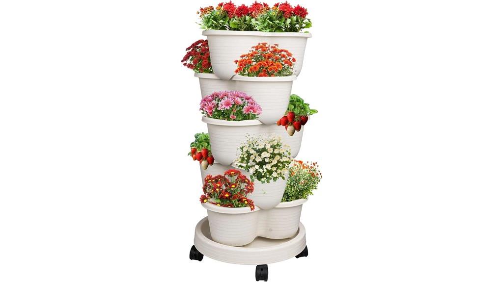 stackable strawberry garden tower
