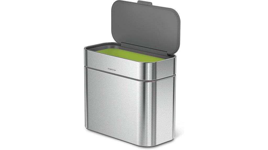 stainless steel compost caddy