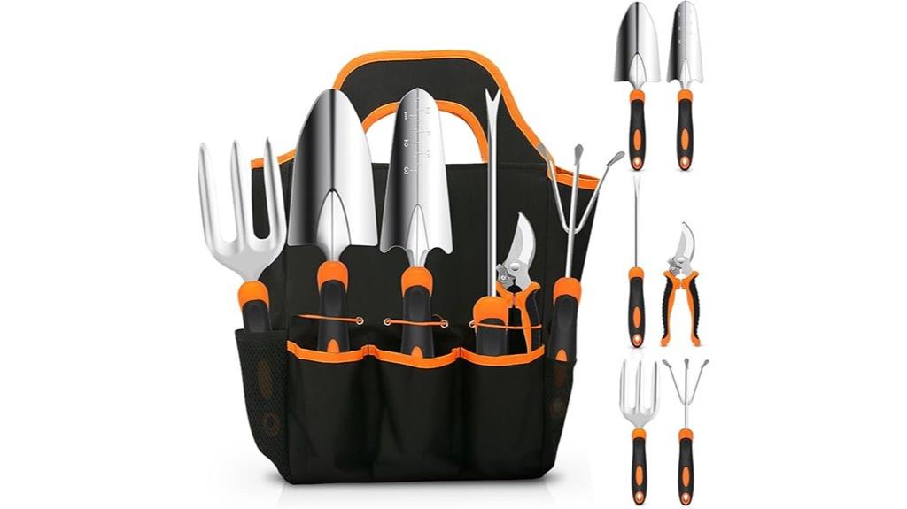 stainless steel gardening tool set