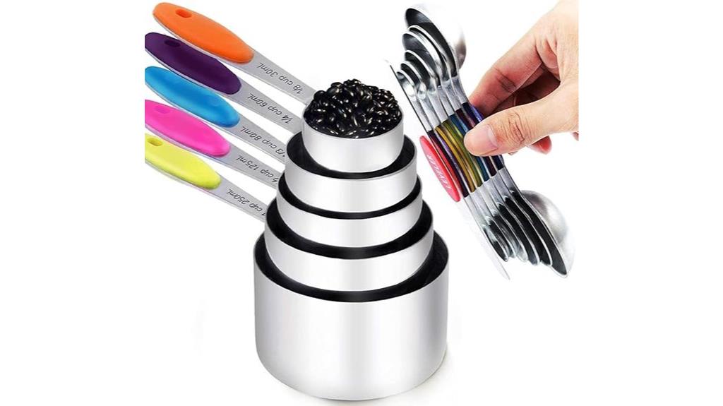 stainless steel measuring set