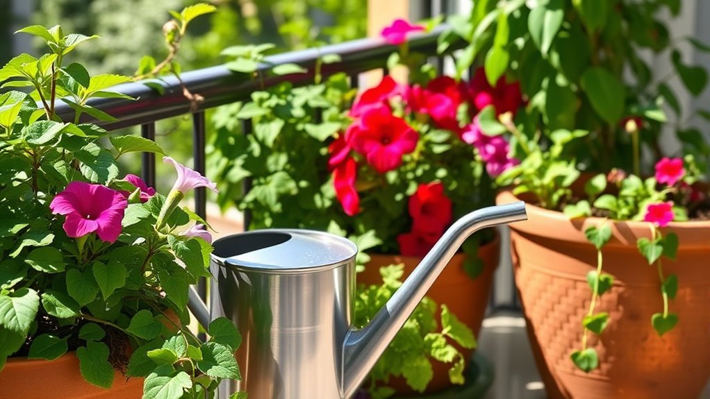 stay consistent with watering
