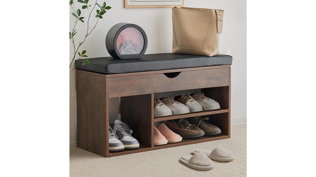 storage bench with cushion