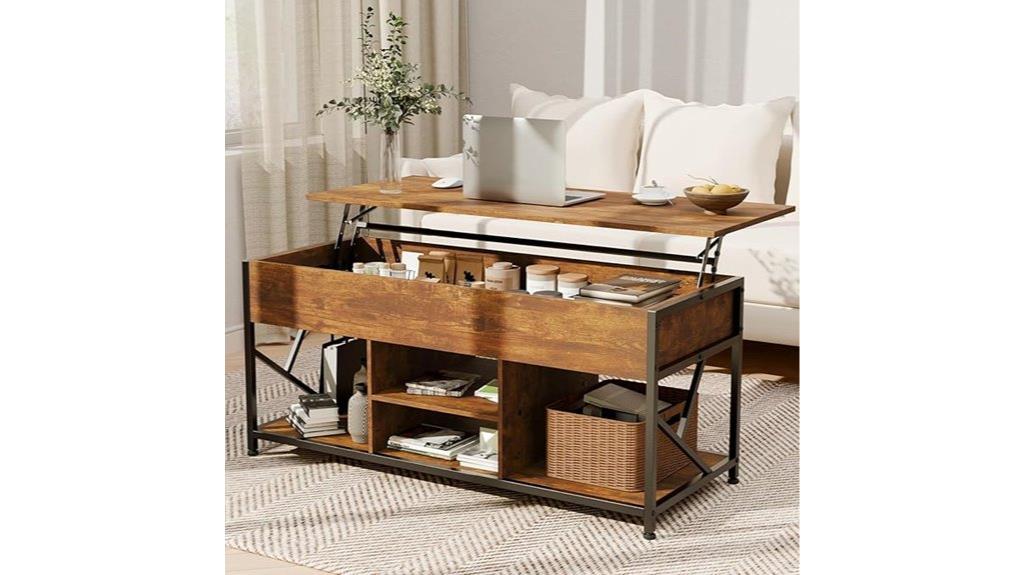 storage coffee table with compartment