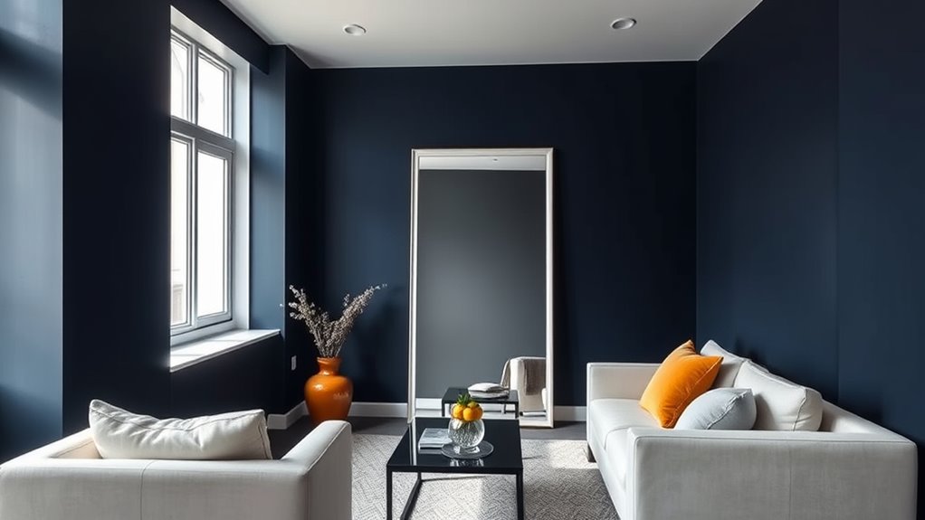 strategic dark color placement