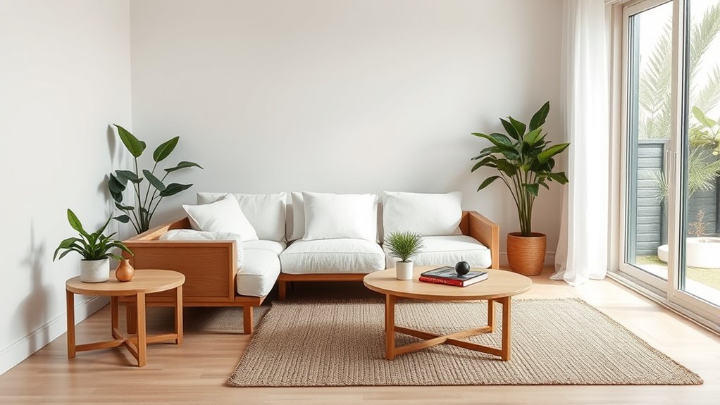 streamlined multifunctional furniture placement