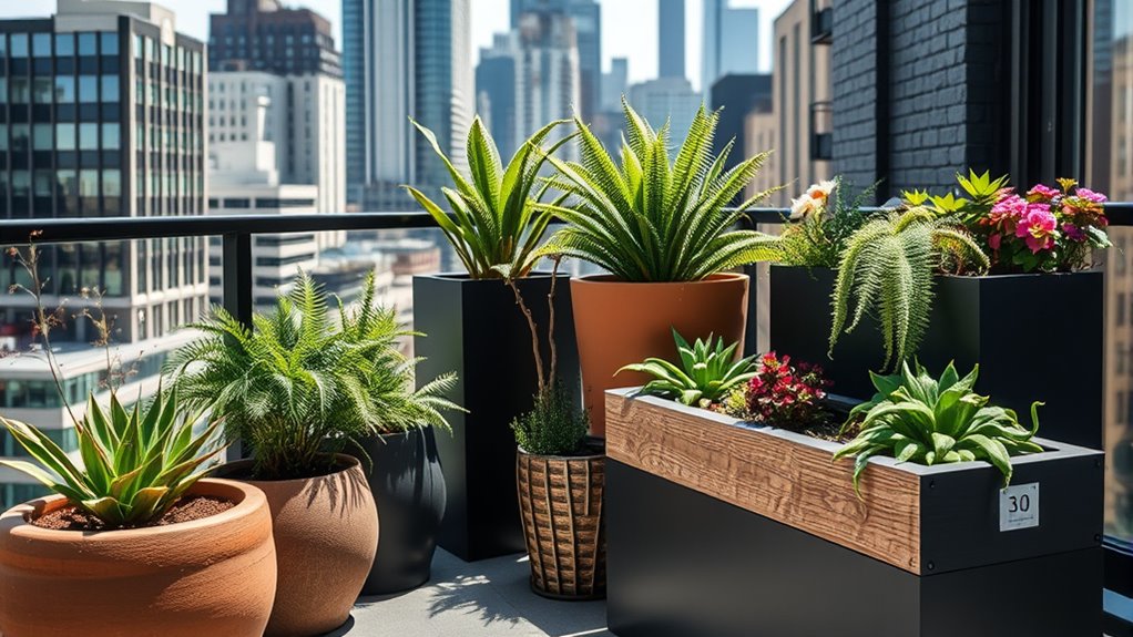 stylish durable urban planters