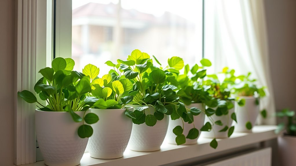 stylish edible green displays