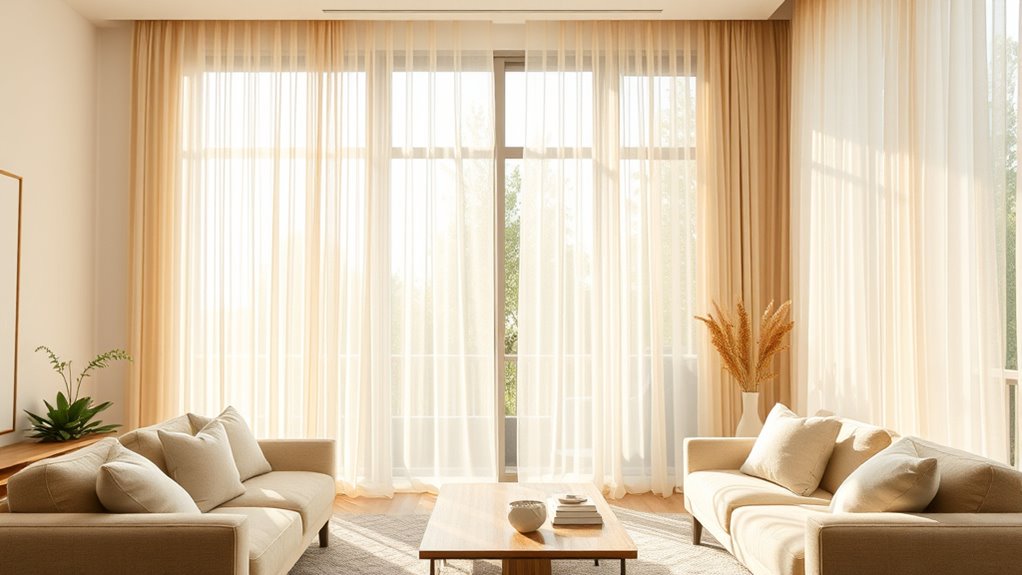 stylish private living room curtains