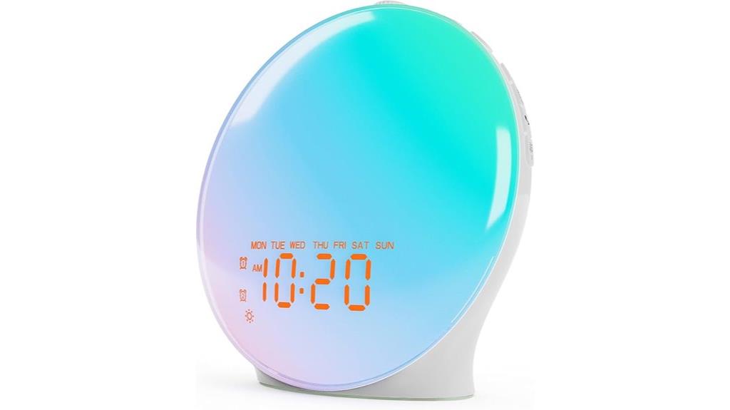 sunrise alarm with nightlights