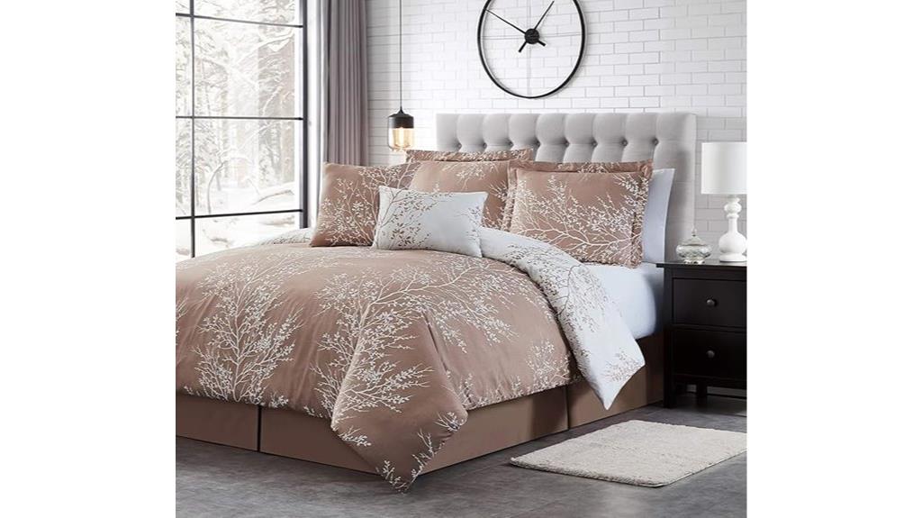 taupe queen comforter set