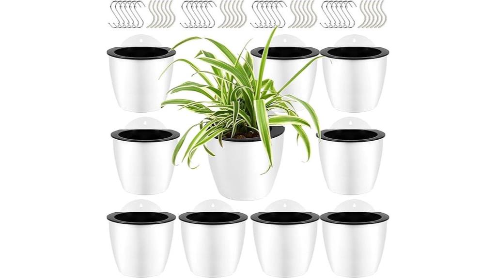 ten pack 7 inch watering planters