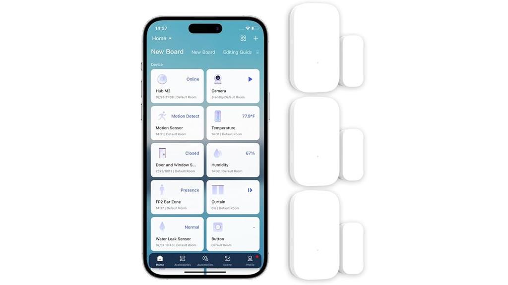 three pack door sensors
