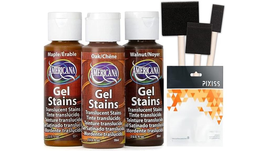 three pack gel wood stain