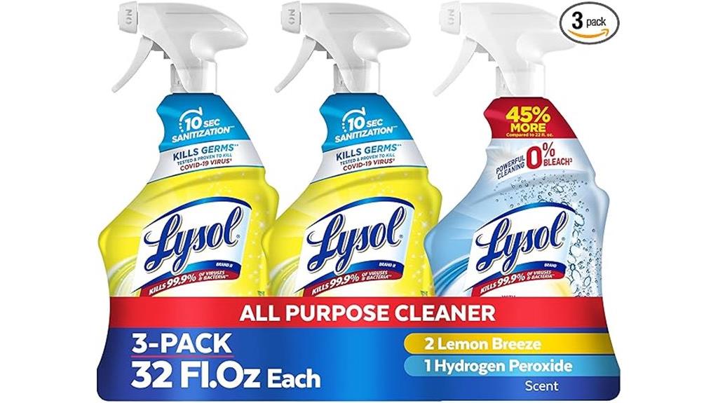 three pack lysol spray