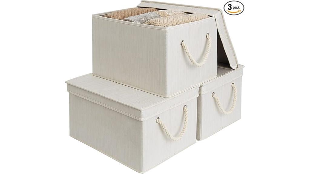 three pack storage bins