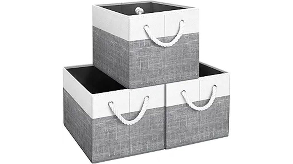 three pack toy storage bins