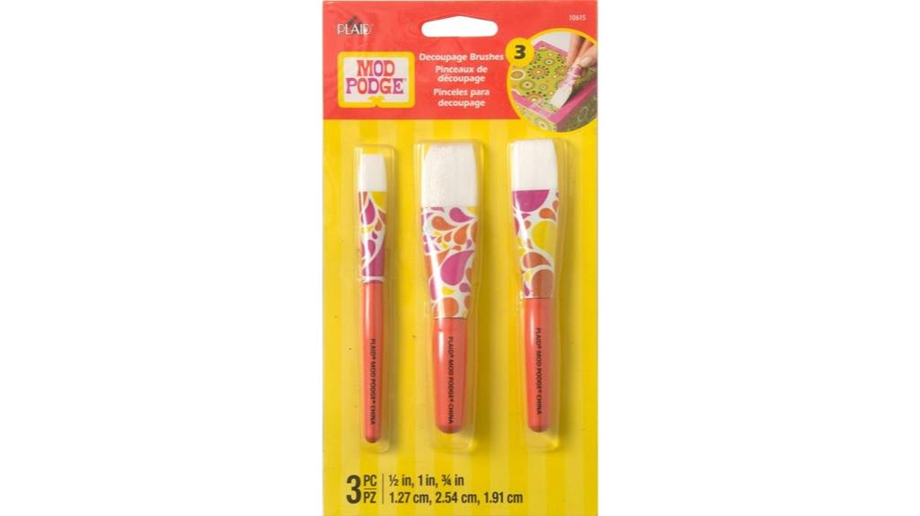 three piece brush set