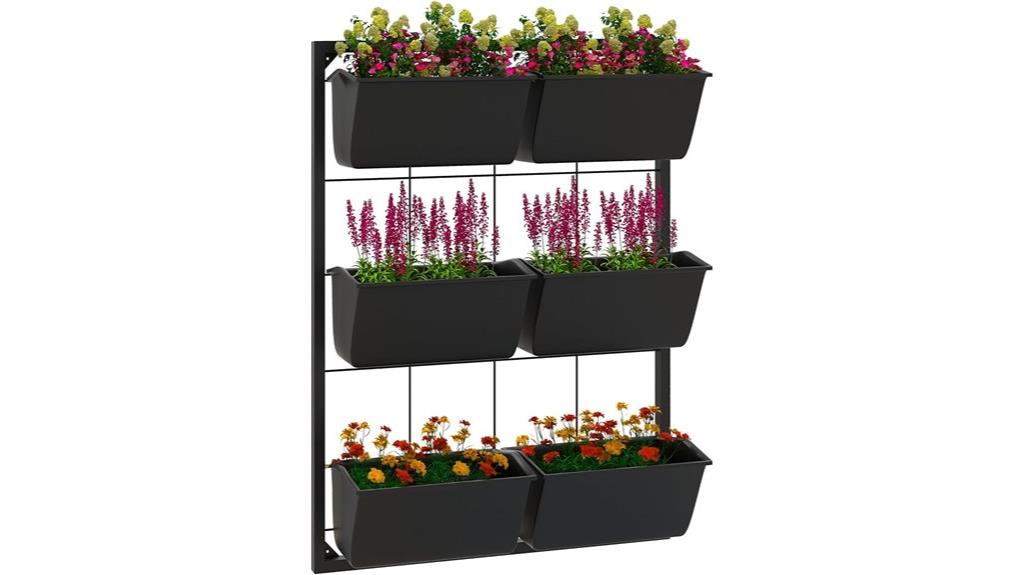three tier wall garden