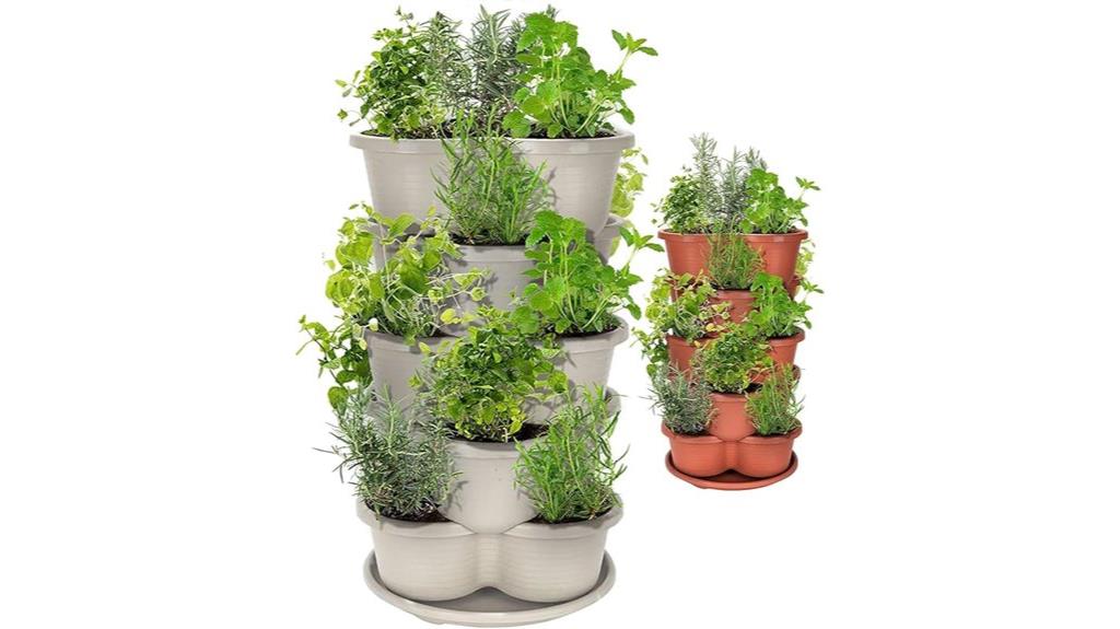 tiered vertical garden planter