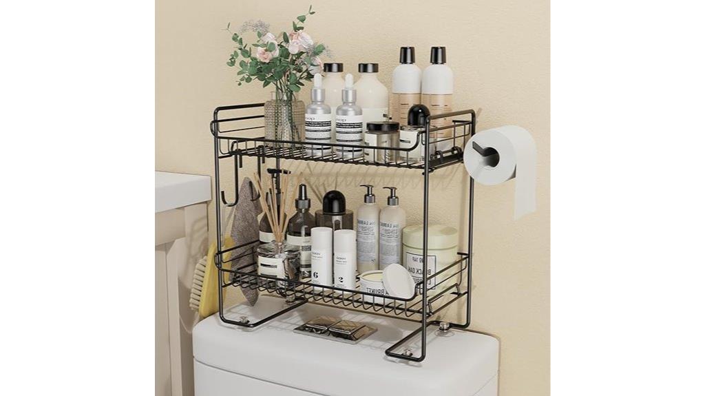 toilet storage shelving unit
