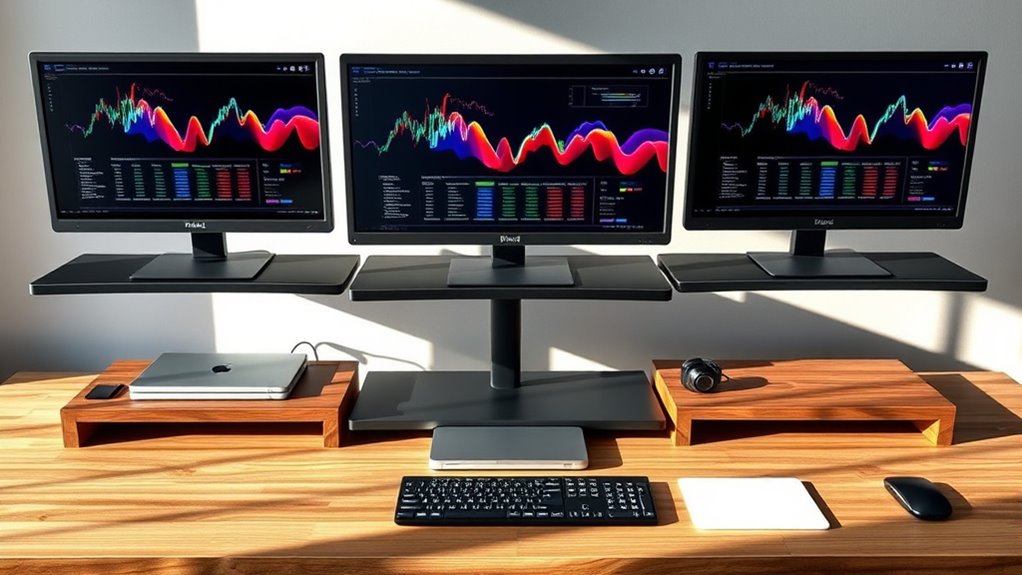 top monitor risers with storage