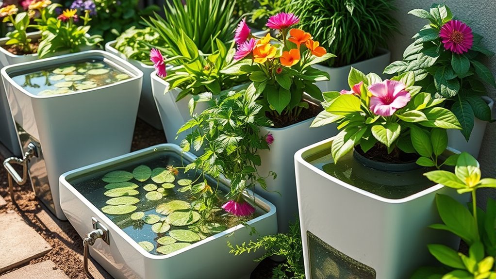top self watering planters