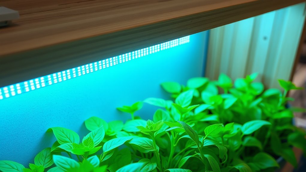 top shelf plant lighting